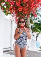 Recycled Reversible One Piece - Checkered Sun & Abstract FROM ZION