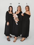 Willa Organic Cotton Dress - Women's "Black" FROM ZION