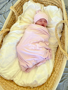 Ribbed Bamboo Baby Beanie - Lolly Pink FROM ZION