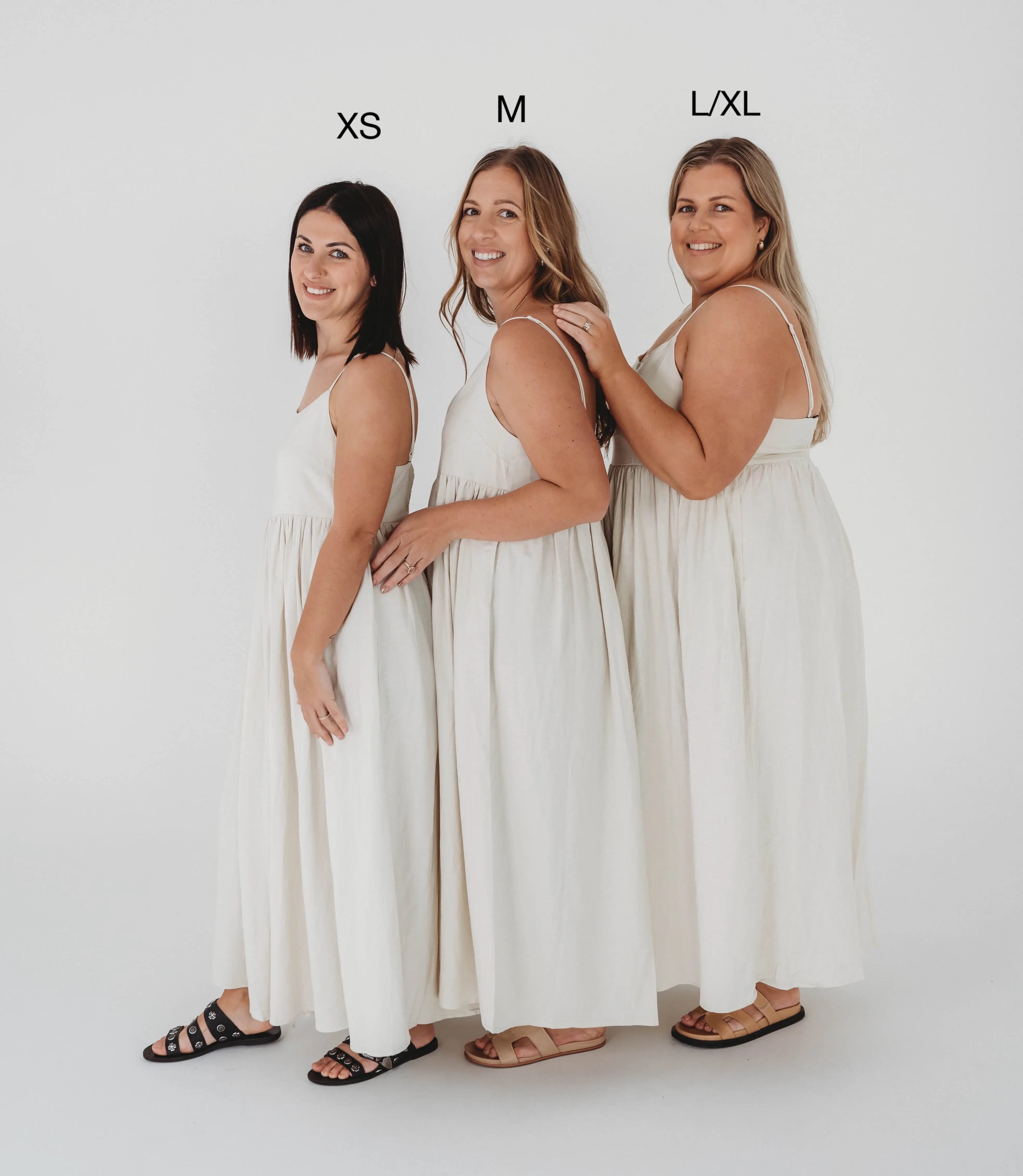 Romee Linen Dress - Women's "Black" FROM ZION