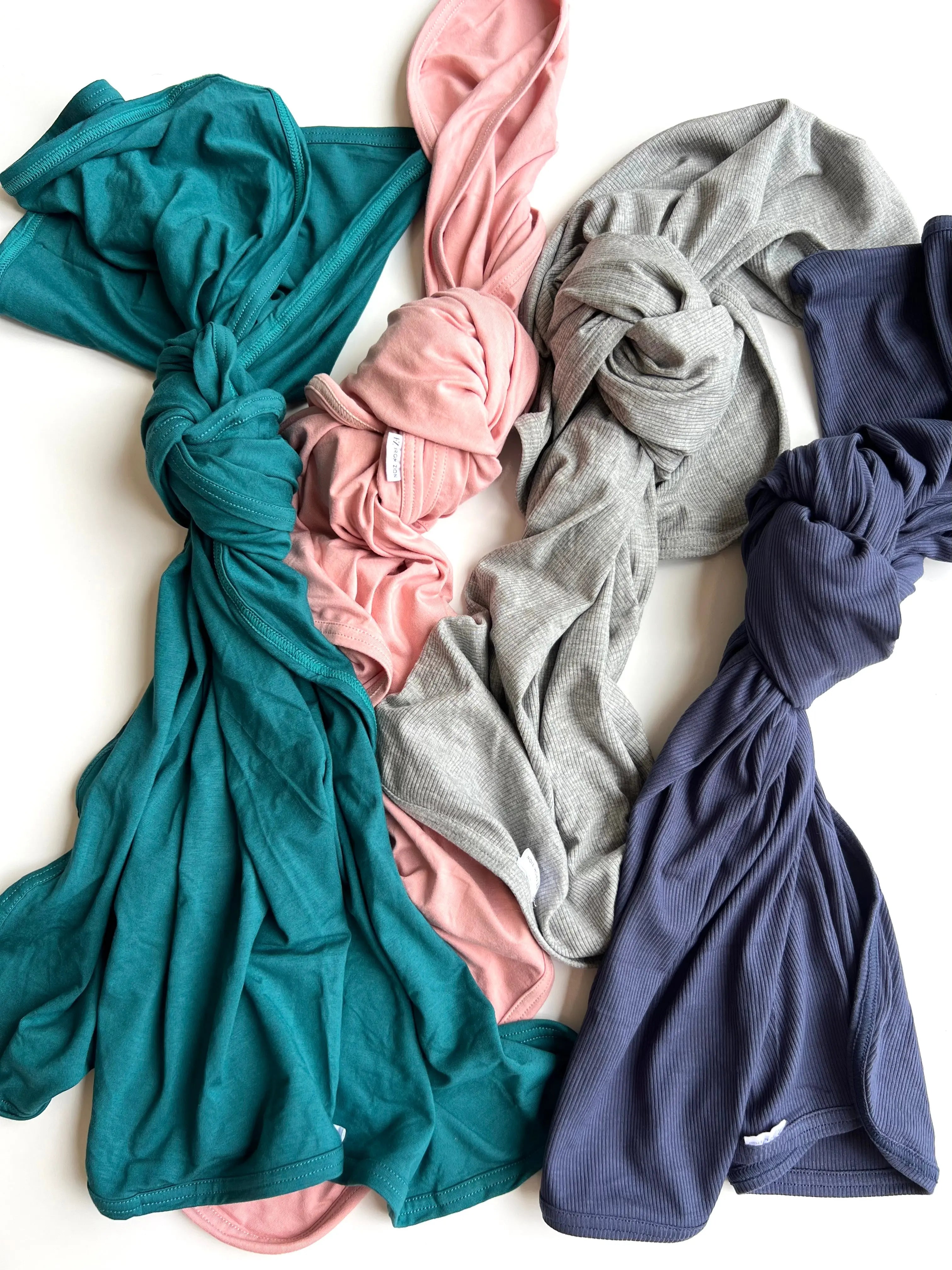 Ribbed Bamboo Baby Wrap - Deep Navy FROM ZION