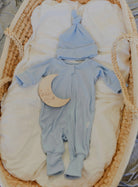 Ribbed Bamboo Baby Onesie - Sky Blu' FROM ZION