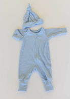 Ribbed Bamboo Baby Onesie - Sky Blu' FROM ZION