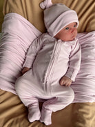 Ribbed Bamboo Baby Onesie - Lolly Pink FROM ZION