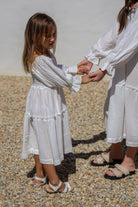 Willa Organic Cotton Dress - Kids "White" FROM ZION