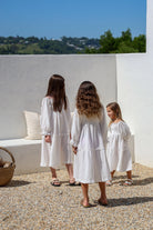 Willa Organic Cotton Dress - Kids "White" FROM ZION