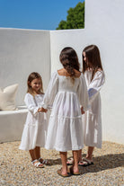 Willa Organic Cotton Dress - Kids "White" FROM ZION