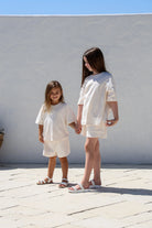 Billie Set "Kids" - Beige Stripe (100% Organic Cotton) FROM ZION