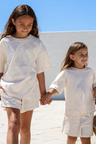 Billie Set "Kids" - Beige Stripe (100% Organic Cotton) FROM ZION