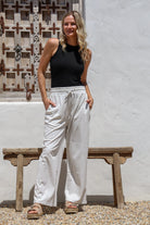 August Striped Set - Women's "Grey" FROM ZION