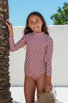 Recycled Rash Swimwear - Checkered Sun FROM ZION