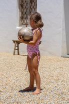 Recycled Reversible One Piece - Pink Abstract & Peach Floral FROM ZION