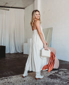 Romee Linen Dress - Women's "Ivory" FROM ZION