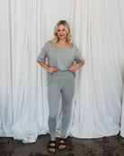 grey leggings set