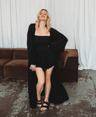 black shorts jumpsuit