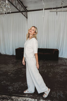 August Striped Set - Women's "Beige" FROM ZION