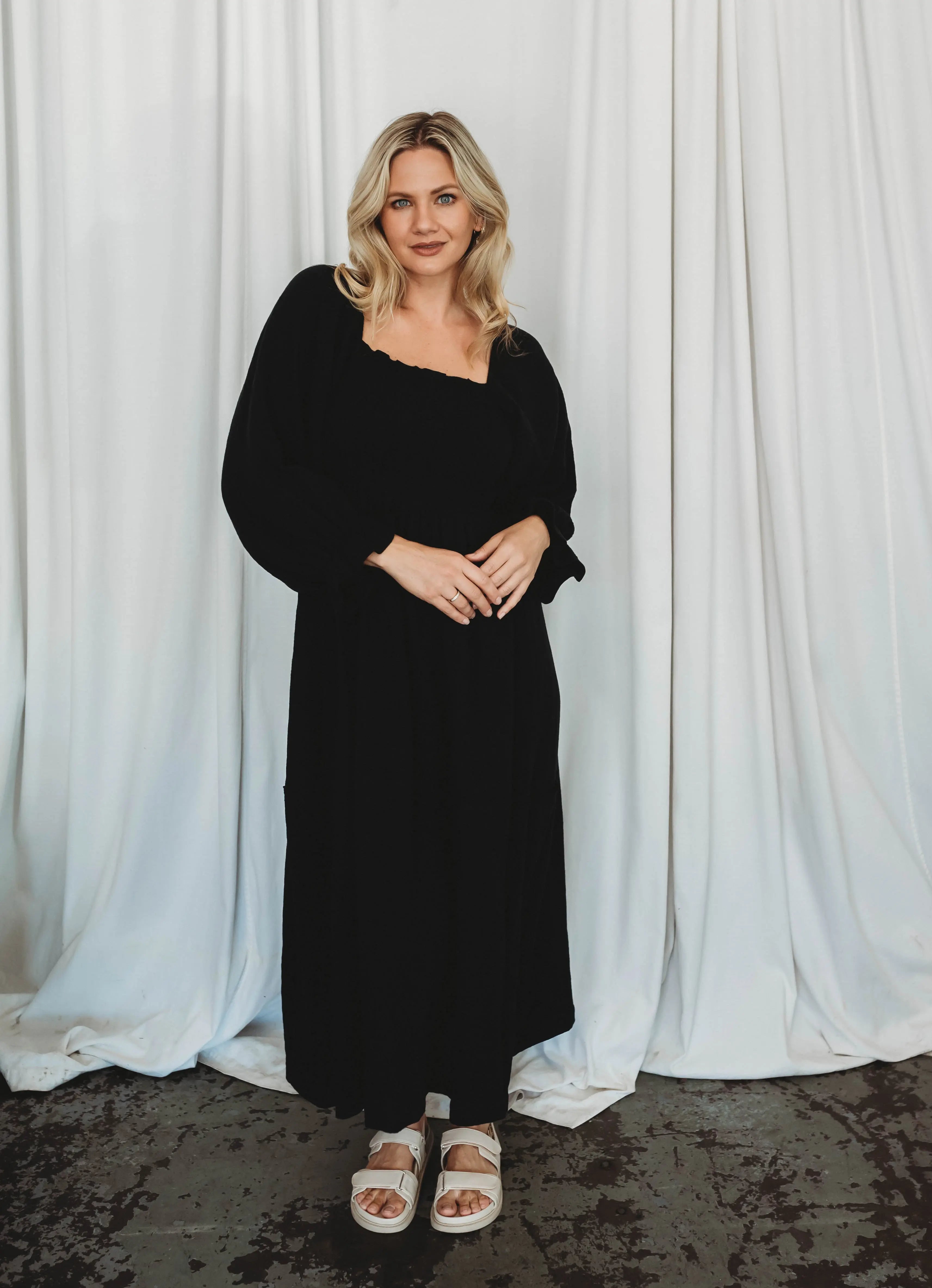 Willa Organic Cotton Dress - Women's "Black" FROM ZION