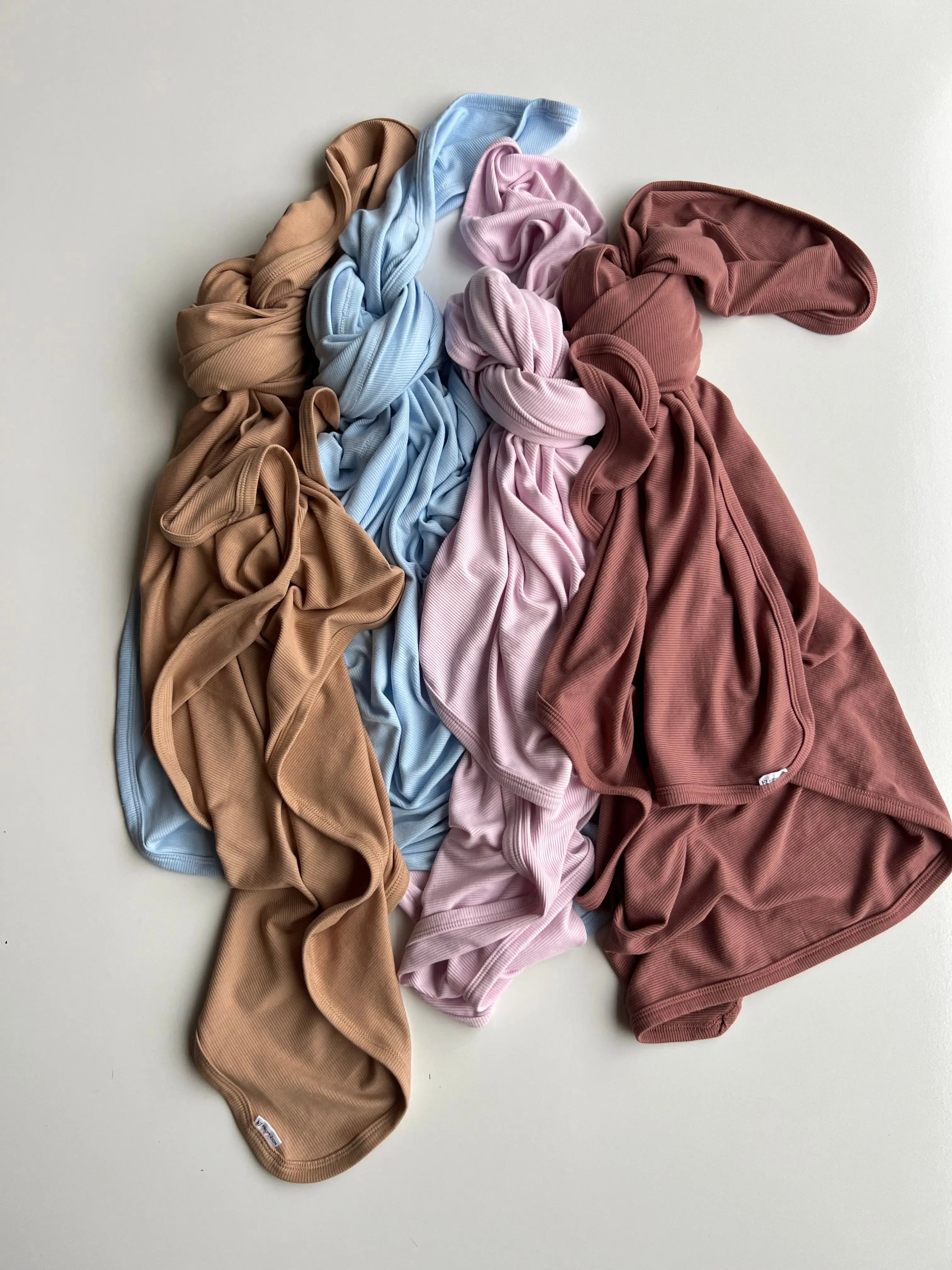 Ribbed Bamboo Baby Wrap - Lolly Pink FROM ZION